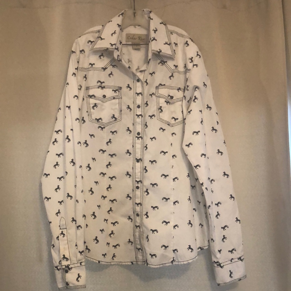 Cedar Rose western blouse 3254